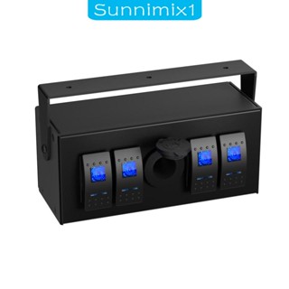 [Sunnimix1] แผงสวิตช์โยก 12V ทนทาน สําหรับรถจักรยานยนต์ SUV