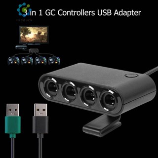 อะแดปเตอร์ควบคุม GC USB 4 พอร์ต สําหรับคอนโซล Nintend Switch Wiiu PC [Hidduck.th]