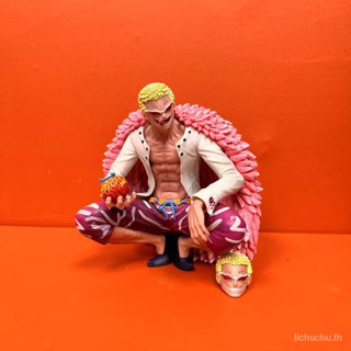 โมเดลฟิกเกอร์ One Piece Squatting Posture Mingge Qiwuhai Demon Fruit Tianyasha Doflamingo ขนาดใหญ่ สําหรับตกแต่ง