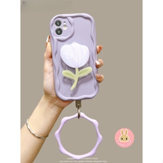 เคสโทรศัพท์มือถือ แบบนิ่ม ลายดอกทิวลิป มีป็อบอัพ สําหรับ Huawei Y70 Plus P60 Art P60 Pro P50E P50 P40 P30 Pro Mate 50e 50 40 Pro