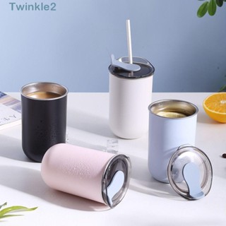 TWINKLE ขวดน้ํา มีฉนวนกันความร้อน พร้อมฝาปิด ขนาด 300 มล. สําหรับใส่ชา เบียร์