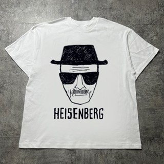 เสื้อยืดพิมพ์ลายพรีเมี่ยม Cool followers เสื้อคู่ชายหญิง Breaking Bad Heisenberg Head Shot Sketch T-Shirt