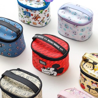 กระเป๋าเครื่องสําอาง ขนาดใหญ่ จุของได้เยอะ แบบพกพา ลายการ์ตูน Disney Mickey Minnie Princess Toy Story สําหรับผู้หญิง