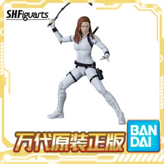 Bandai ผ้าพันคอภาพยนตร์ Marvel Widow Snow SHF PBO0 สีดํา ขยับได้