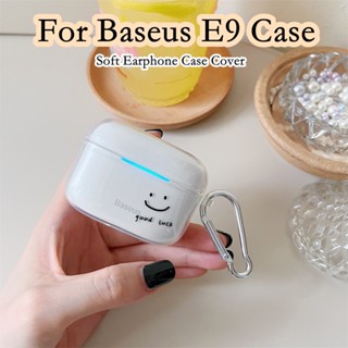 【คุณภาพสูง】เคสหูฟัง แบบนิ่ม ลายการ์ตูนมินิมอล สําหรับ Baseus E9 E9