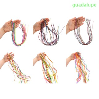 Guadalupe เชือกถักเปีย หลากสีสัน เครื่องประดับผม หางม้า DIY สําหรับตกแต่งงานปาร์ตี้