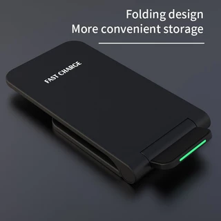 [🇹🇭⚡12hจัดส่ง] 60W พับ Wireless Charger Stand Pad สําหรับ iPhone 14 13 12 11 Pro X XS Max XR Samsung S21 S20 Fast Charging Dock Station ผู้ถือโทรศัพท์