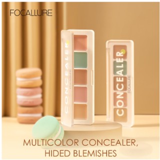 Focallure คอนซีลเลอร์ พาเลตต์คอนซีลเลอร์ กันน้ํา ติดทนนาน ปกปิดจุดด่างดํา จานผสมสี/