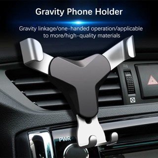 [Dhin] Gravity Car Phone Holder Air Vent Clip Mount Mobile Cell Phone Stand In Car GPS Support COD