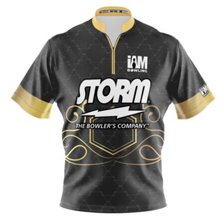 Storm DS เสื้อโปโล แขนสั้น พิมพ์ลายโบว์ลิ่ง 2063-ST 3D