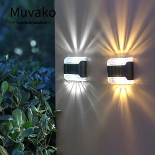 MUVAKO โคมไฟ LED พลังงานแสงอาทิตย์ ทนทาน 4 ชิ้น