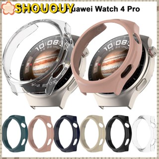 Shououy เคส PC แข็ง ป้องกันหน้าจอ อุปกรณ์เสริม สําหรับ Huawei Watch 4 Pro