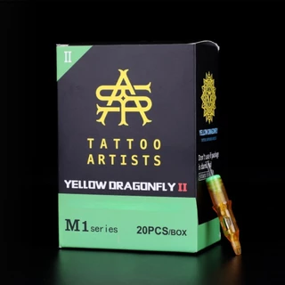 เครื่องมือสักลายแมลงปอสีเหลือง II 20 ชิ้น/กล่อง (ส่งภายใน 24 ชั่วโมงต่อวัน)
