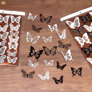 【VARSTR】Stickers Butterfly Convenient Durable Easy To Stick PVC Smooth Surfaces