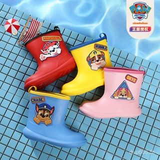 Wang Wang team Spring cartoon childrens rain boots mens non-slip EVA Four Seasons rain boots Womens babys mid-length casual fashion wholesale L2KI