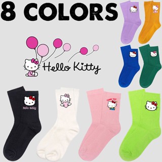 ถุงเท้าอุ่นขา ลาย Hello Kitty น่ารัก แฟชั่นสําหรับผู้ชาย และผู้หญิง นักเรียน