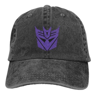 หมวกแก๊ป หมวกคาวบอย ปรับได้ ลายโลโก้ Decepticons Transgormers สําหรับผู้ชาย และผู้หญิง เหมาะกับการตั้งแคมป์