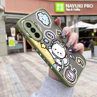 สําหรับ Huawei Nova Y70 Plus Nova 10 Pro เคสการ์ตูน ลายอวกาศ สวย บาง ด้าน ขอบสี่เหลี่ยม ดีไซน์ใหม่ กันกระแทก ฝ้า ใส เคสโทรศัพท์แข็ง