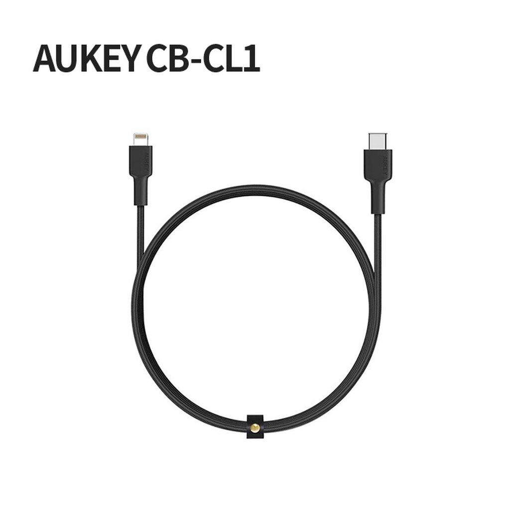 สายชาร์จ Aukey USB-C to L PD Braided Nylon Cable รุ่น CB-CL1