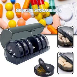 Weekly Pill Box 7 Day Daily Pill Case Dispenser for Travel Medicine Organizer