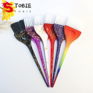 Tobie แปรงย้อมสีผม พลาสติกนิ่ม ป้องกันไฟฟ้าสถิตย์ แบบมืออาชีพ DIY