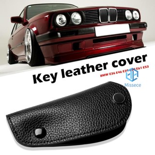 เคสกุญแจรีโมทรถยนต์ หนังสังเคราะห์ สําหรับ BMW E36 E46 E39 E60 E61 E53 [Misse.Th]