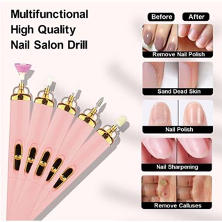 Electric Nail File Drill Rechargeable Portable Manicure Pedicure Machine Kit Set