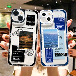 เคสโทรศัพท์มือถือแบบนิ่ม ลายฉลากแสตมป์ภูมิทัศน์ สําหรับ VIVO Y02 Y11 Y12 Y12i Y12S Y21 Y21S Y20 Y12A Y21T Y33T Y17 Y15S Y15A Y51A Y31 Y16 Y35 Y19 Y22S Y76 Y19 V23 V25 V27 Pro V27E V21 V20 SE