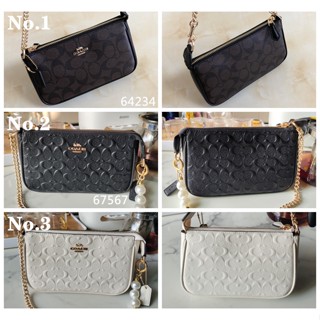 Large wristlet 19 F67567 F64234 แฟชั่น แบบพกพา กระเป๋าสะพายข้าง COAC H กระเป๋าถือ