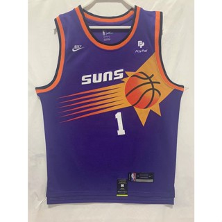 เสื้อกีฬาบาสเก็ตบอล ลายทีม NBA Jersey Purple Phoenix Suns Devin Booker สําหรับผู้ชาย 538233