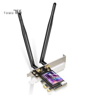 Edup การ์ดเครือข่ายไร้สาย WiFi6 บลูทูธ 5.2 AX1800 2.4G 5G Dual-Band Gigabit PCI-E