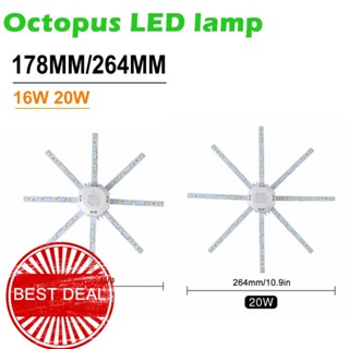 แหวนไฟเพดาน LED รูปปลาหมึก เรียบง่าย M7D0