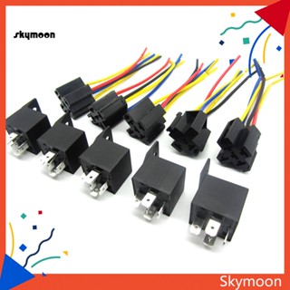 Skym* รีเลย์ยานยนต์ DC 12V SPDT 5 Pin 5 สาย พร้อมซ็อกเก็ต 30/40 แอมป์