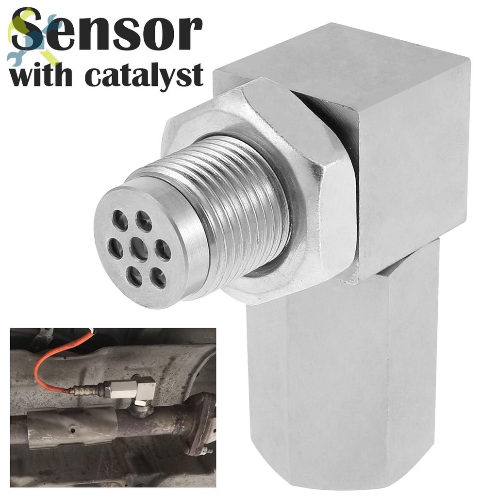 เซนเซอร์ออกซิเจน Extender 90° ตัวแปลงออกซิเจนเร่งปฏิกิริยา แบบสเตนเลสสตีล สําหรับรถยนต์ SHOPTKC2148