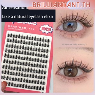 Bqi Fairy Gemini ขนตาปลอมธรรมชาติจำลองเดี่ยว Cluster หนา Curly ความจุขนาดใหญ่ Wheat Eyelashes ขนตาปลอม Fluffy Natural bri