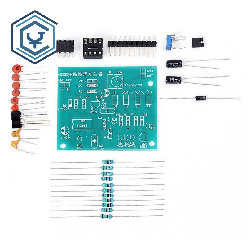 Sine Triangle Square Wave NE555 Multi-Channel Waveform Generator Module DIY Kits