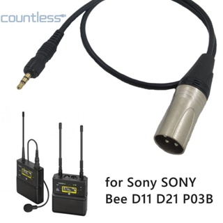 สายสัญญาณเสียง XLR 3 Pin 3.5 มม. สําหรับไมโครโฟน Sony UWP D11 D21 [countless.th]