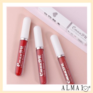 ALMA ลิปสติก ลิปกลอส เนื้อแมตต์ ให้ความชุ่มชื้น ติดทนนาน 10 สี 24 ชั่วโมง