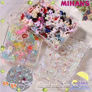 Mih เครื่องประดับเรซิ่น พลอยเทียม รูปผีเสื้อ สําหรับตกแต่งเล็บ