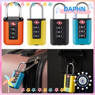 กุญแจล็อครหัสศุลกากร DAPHS TSA ป้องกันการโจรกรรม สีตัดกัน สําหรับการเดินทาง