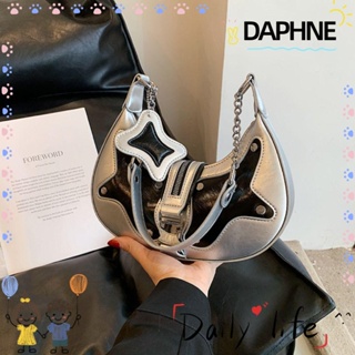 Daphne กระเป๋าสะพายไหล่ สะพายข้าง หนัง Pu ทรงสี่เหลี่ยม ขนาดเล็ก จุของได้เยอะ สีพื้น สไตล์มินิมอล สําหรับผู้หญิง