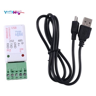 อะแดปเตอร์แปลง 3 In1 USB 232 485 TO RS485 USB TO RS232 232 TO 485 Ch340 พร้อมไฟ LED สําหรับ WIN7 Linux PLC