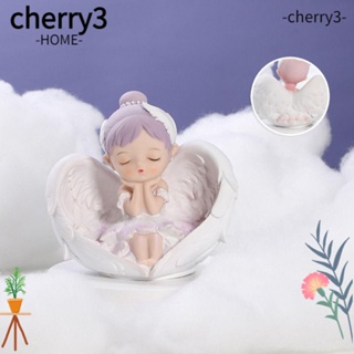 Cherry3 ฟิกเกอร์รูปปั้นนางฟ้าน่ารัก สําหรับตกแต่งโต๊ะทํางาน