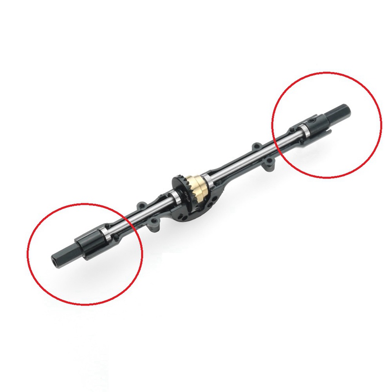 4 ชิ้นโลหะด้านหลังเพลาเพลาสําหรับ WPL D12 C14 C24 C34 B14 B24 C16 B36 MN D90 MN99S RC รถอะไหล่อัพเกรดอุปกรณ์เสริม - รูปที่ 2