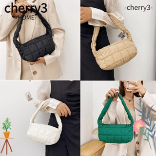 Cherry3 กระเป๋าสะพายไหล่ ผ้าไนล่อน ทรงโท้ท สีแคนดี้ สําหรับผู้หญิง