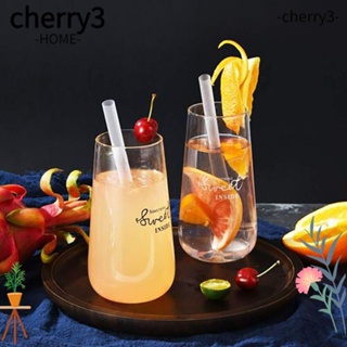 Cherry3 หลอดดูดน้ํา แบบใส ใช้แล้วทิ้ง ขนาดใหญ่ อุปกรณ์เสริม สําหรับปาร์ตี้ 50 ชิ้น