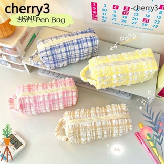 Cherry3 กระเป๋าใส่ปากกา เครื่องเขียน แบบพกพา ขนาดใหญ่ จุของได้เยอะ