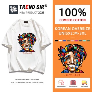 Trendsir Has Arrived มาใหม่ เสื้อยืดคอกลม แขนสั้น แบบนิ่ม 7 สี ไซซ์ M-3Xl