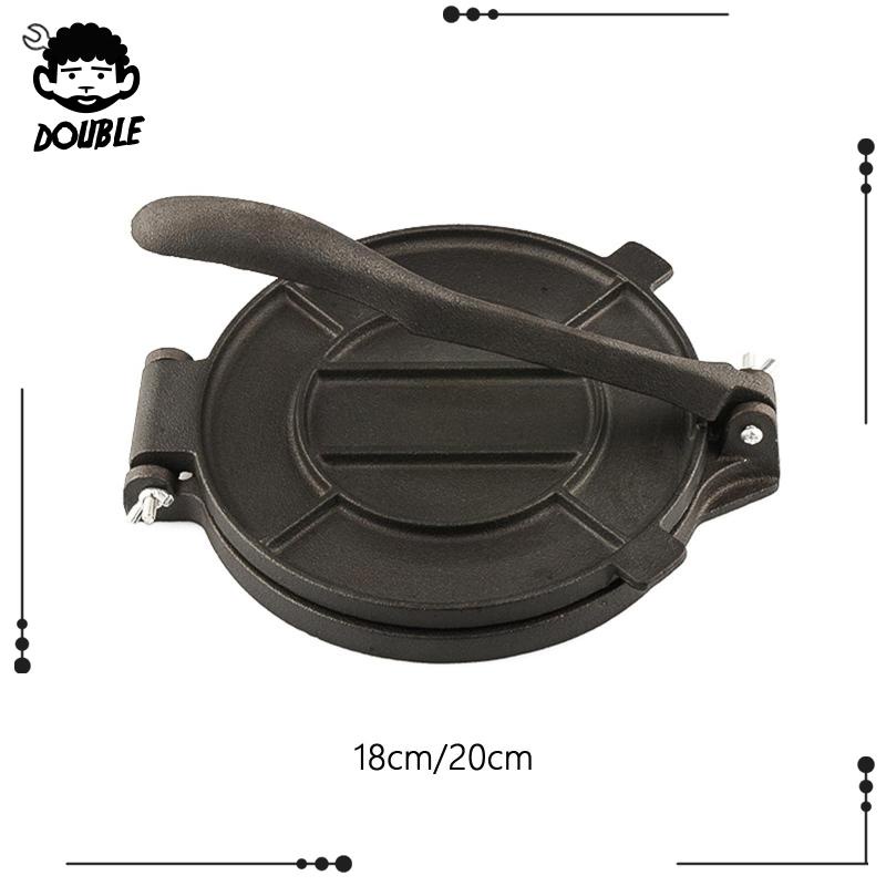 [ Cast Iron Tortilla Press Tortilla Maker สําหรับเครป แพนเค้ก ครอบครัว ปิกนิก - รูปที่ 7