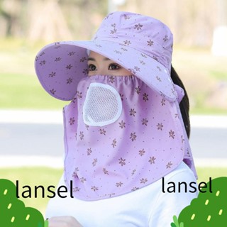 LANSEL หมวกคลุมหู ป้องกันรังสียูวี ป้องกันใบหน้า และคอ